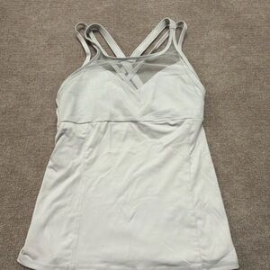 Alo Yoga Criss-Cross Mesh Panel Tank – Size Small  1791